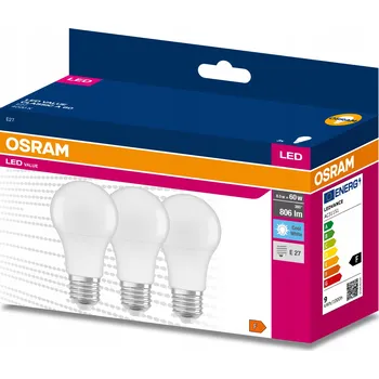Žárovka LED žárovka Osram E27 8,5W 4000K Neutrální bílá - 3 kusy