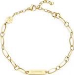 Náramek Brosway ESSENTIAL nadčasový se zlatým PVD povlakem