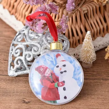 Vánoční dekorace Vánoční ozdoba pro vlastní fotku 7 x 9 x 3 cm 1 ks