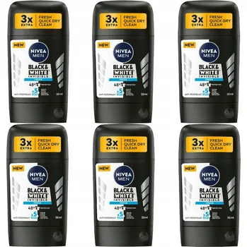 Pánský antiperspirant NIVEA MEN Black White 6x50ml