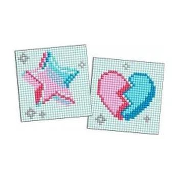 Set školních potřeb Diamentowa mozaika na magnes - LOL Gwiazda 9x9cm (pl, 2000, Ideyka)