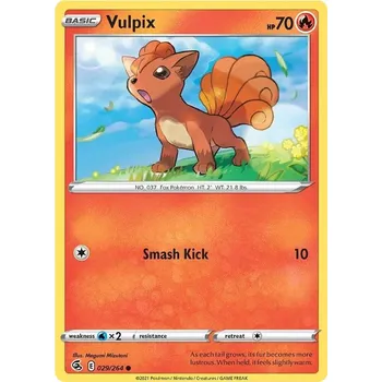 Sběratelská karetní hra Vulpix 029/264 - Fusion Strike Typ karty: Reverse Holo