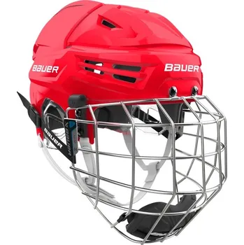 Hokejová helma Helma BAUER S25 BAUER RE-AKT 70-HELMET-COMBO Červená, M