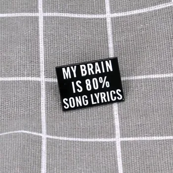 My brain is 80% song lyrics / Můj mozek tvoří z 80 % texty písní
