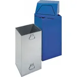 Samozhášecí nádoba na odpad AB 65-B z oceli, s vyjímatelnou vnitřní nádobou, modrá