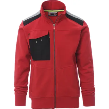 pracovní mikina PAYPER WORK 2.0 pánská mikina na zip Barva: červená, Velikost: XL