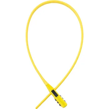 Motozámek Zámek zdrhovací na přilby a příslušenství security tie combination, oxford (žlutý)