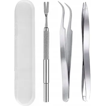 Kosmetika pro psa Sada na odstranění klíšťat pro psy/kočky | Profesionální kleště + pinzeta