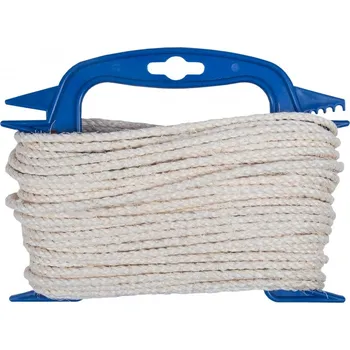 Lany Connex Sisalová stáčené lano, 5mmx20m, přírodní barva, navíječ