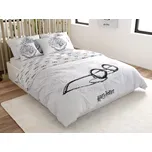 Svítící povlečení HARRY POTTER VISION bílé Rozměr povlečení: 70 x 90 cm | 140 x 200 cm, 140x200 / 70x90 cm