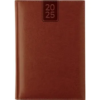 Diář SPEKTRUM GRAFIK Nebraska A5 denní 2025 hnědý
