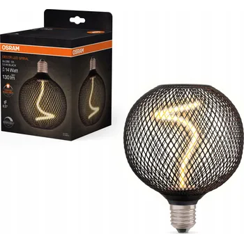 Žárovka Ledvance LED stropní světlo E27 GLOBE BLACK, laditelná teplá bílá