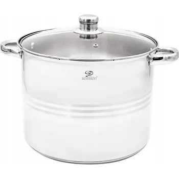 MEYERHOFF Hrnec nerez ¤32x24,5cm 17L STOCK skleněná poklice