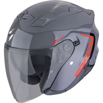 Helma na motorku Scorpion Otevřená helma na motorku SCORPION EXO-230 CIT-E šedo-červená 2XL