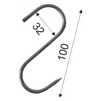 Věšák Háček-S nerez 4/100, klasický S-háček