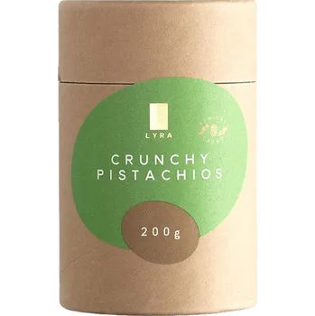 Čokoláda Pistácie v mléčné čokoládě CRUNCHY PISTACHIOS 200 g, LYRA - doprava zdarma od 2999 Kč