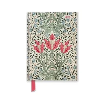 Diář William Morris Gallery: Bourne 2026 Luxury Pocket Diary Planner - Week to View (Flame Tree Publishing)(Kalendář/Diář)
