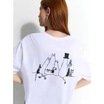 Dámská móda Tričko s&nbsp;potiskem Moomin - M - House - bílý - 624GV-00X