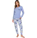 Bavlněné dámské pyžamo Sheep Back To Bed modré XXL