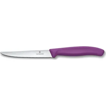 Kuchyňský nůž Nůž na steak Victorinox Swiss Classic vroubkované ostří 11 cm fialový
