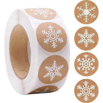 samolepka Vánoční samolepky 500 ks - sněhové vločky