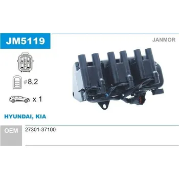 Zapalovací cívka JANMOR Zapalovací cívka JNM JM5119