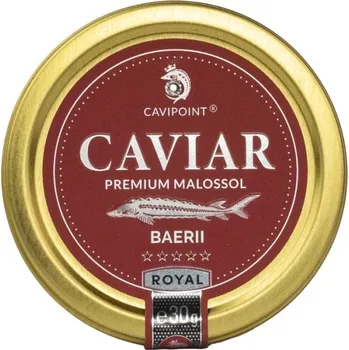 konzervovaná ryba CAVIPOINT BAERII - PREMIUM sturgeon caviar, 30g tin
