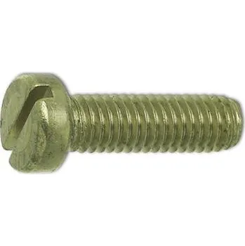 Šroub Šroub s válcovou hlavou, drážka, ISO1207 M6x40, mosaz (200 ks)