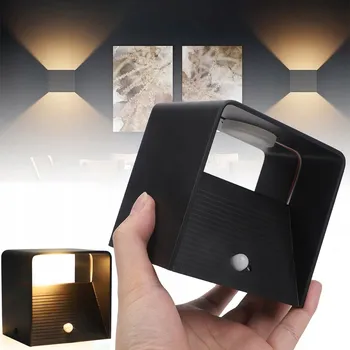 Nástěnné svítidlo VNITŘNÍ BEZDRÁTOVÉ LED NÁSTĚNNÉ SVÍTIDLO TEPLÉ SVĚTLO S USB NABÍJENÍM