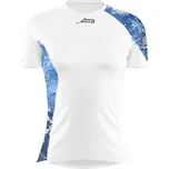 Dámské funkční triko krátký rukáv SNOWFLAKES bílá Bamboo Ultra