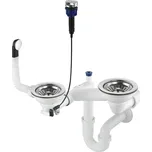 Deante SIPHON SPACE SAVER pro 1,5 a 2-dřez granitový 3,5"", s výpustí click-clack ZXY_9973