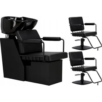 Kadeřnické křeslo Sada kadeřnického mycího boxu: kadeřnické křeslo Comodo, armatura a keramická mísa