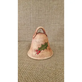 Vánoční dekorace keramický zvoneček 05