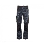 Softshellové pracovní kalhoty CAMOS černo/šedé, 44