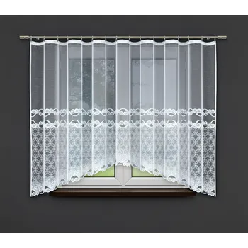 Záclona Dekorační žakárová záclona s řasící páskou MICHAELA 160 bílá 300x160 cm MyBestHome