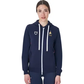 Dámská mikina EQUESTRO Mikina s kapucí X Fise Equestro, dámská, navy blazer S