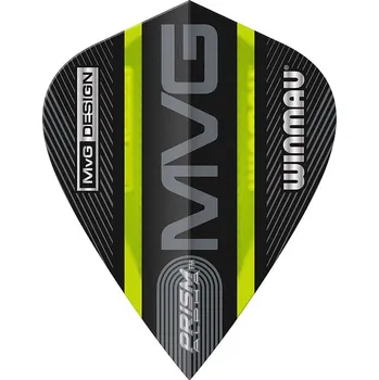 Winmau letky Prism Alpha MVG Black & Green Kite