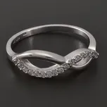 Goldpoint Prsten zirkony bílé zlato Velikost: 55, Váha: 2.50 g