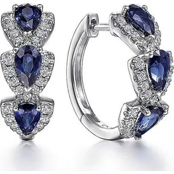 Náušnice Náušnice s modrým kamenem