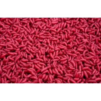 Krmivo pro rybičky ČERV BARVENÝ ŽIVÝ RUBÍNOVÝ 0,5 LITR