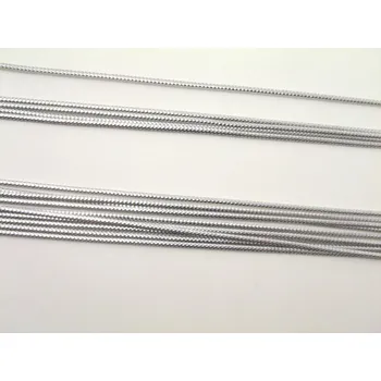 Lurexová šňůrka stříbrná - průměr 0,15 cm