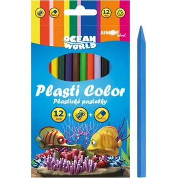Pastelka Junior Plastické pastelky Plasti Color - sada 12 ks