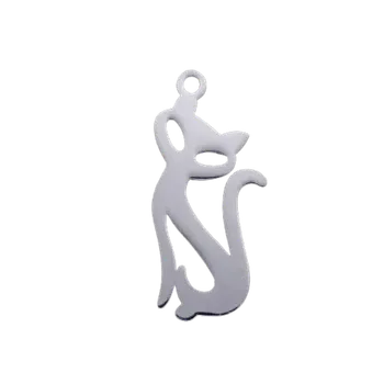 Přívěsek Ocelový přívěšek kočka (Šperky pro milovníky koček)