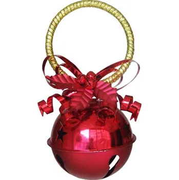 Vánoční dekorace MEADOWLAND LTD Dekorace závěsná - Rolnička červená 10 cm, 1ks