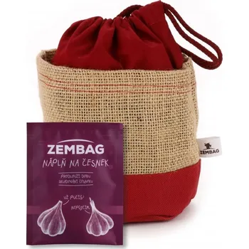 Sáček na potraviny ZEMBAG na 0,75 kg česneku, bordó