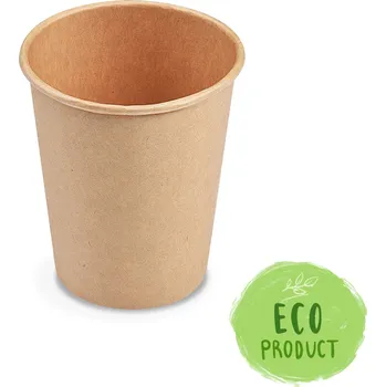 WIMEX Papírový kelímek kraft O80mm 280ml `M: 0,2L/8oz` [50 ks]