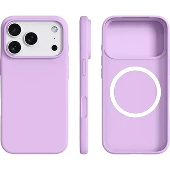 Pouzdro na mobilní telefon VSECHNONAMOBIL 123239 RUBBER MAGSAFE Silikonový kryt pro Apple iPhone 17 Pro fialový