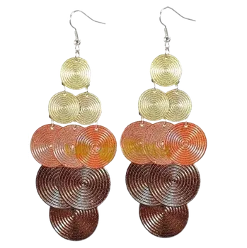 Náušnice Náušnice visací kolečka 90 (Velké módní náušnice)