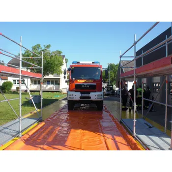 Vana Mobilní dezinfekční vana SOLID v kompletní sadě, s pěnovou zadní stěnou, 3,9 m x 14 m