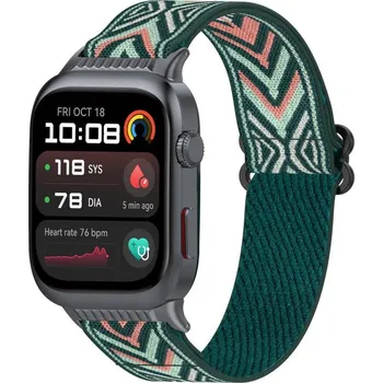 Ostatní příslušenství k chytrým hodinkám VSECHNONAMOBIL 106613 NYLON Elastický řemínek pro Huawei Watch D2 GREEN ARROW